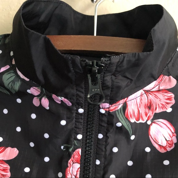 Z by Zella Girls Floral Woven Windbreaker Jacket L - Picture 3 of 14